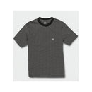 Volcom Boys Slated Stripe Crew Short Sleeve