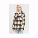 Volcom Women's Silent Sherpa Plaid Jacket